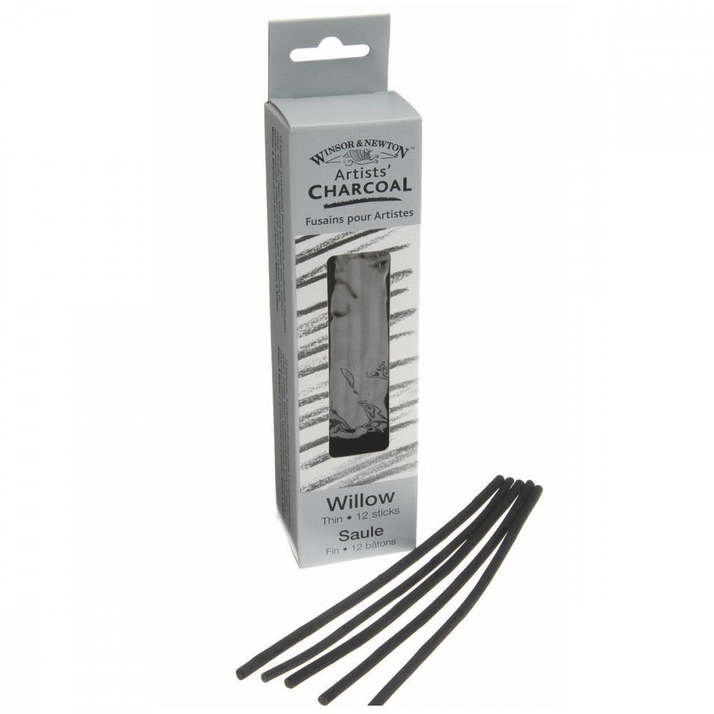 Carvão Vegetal Para Desenho Winsor & Newton 12 Unidades Fino